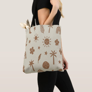 Sac fourre-tout bohème Palmier et Lune