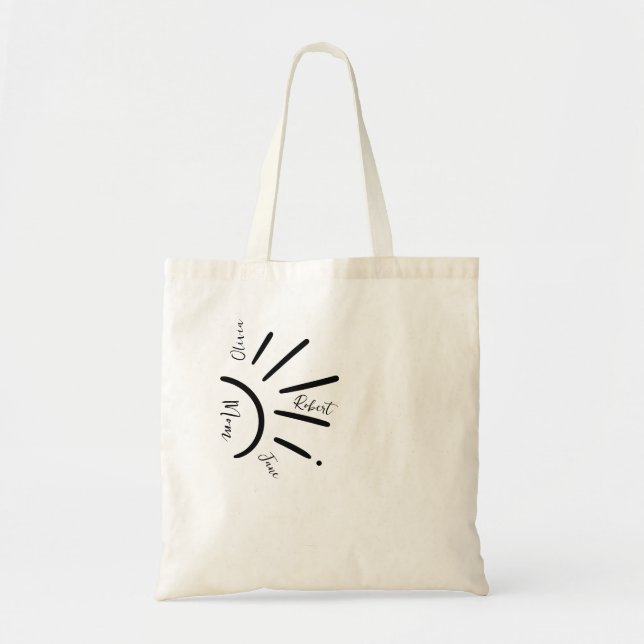 Sac fourre-tout Boho Sun Mom & Kids Sun Rays (Devant)