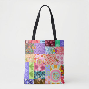 Sac fourre-tout Boho Super Retro Patchwork