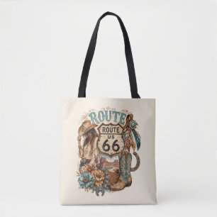 Sac fourre-tout Boho Western Cowgirl Mother Road