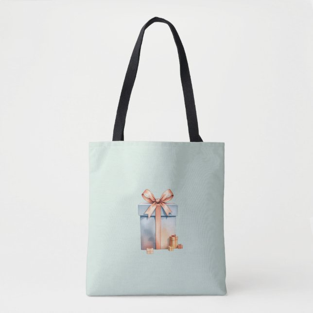 Sac fourre-tout boîte cadeau de Noël (Devant)