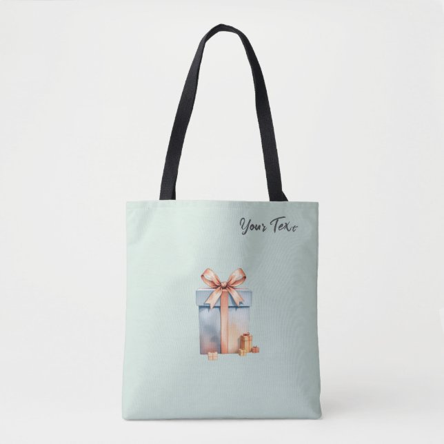 Sac fourre-tout boîte cadeau de Noël (Devant)