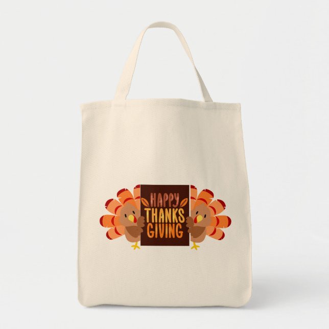 Sac fourre-tout bon thanksgiving (Devant)