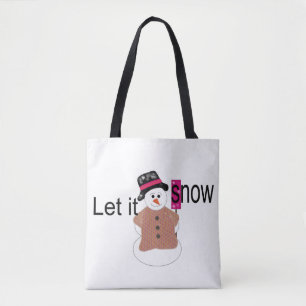 Sac fourre-tout bonhomme de neige Let it Snow