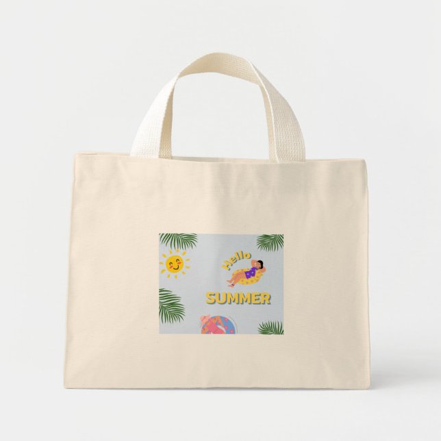 Sac fourre-tout Bonjour l'été (Devant)