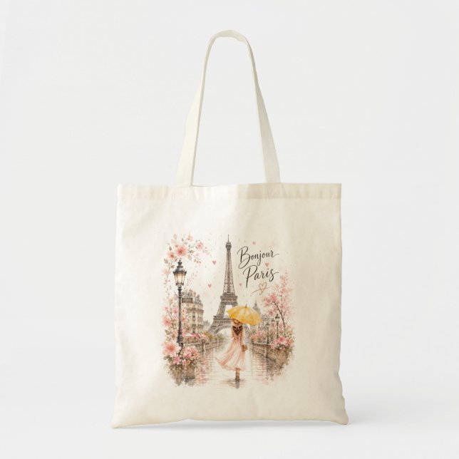 Sac fourre-tout Bonjour Paris Parisian (Devant)