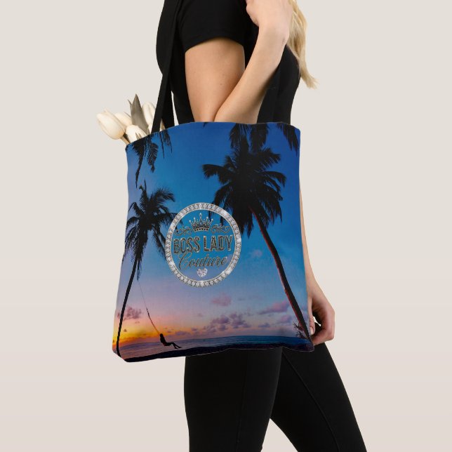 Sac fourre-tout Boss Lady Couture tout-imprimé (De près)