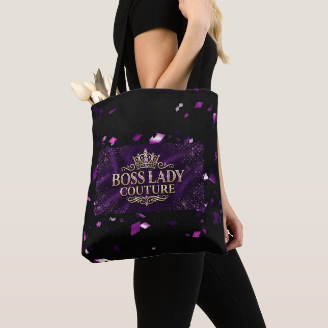 Sac fourre-tout Boss Lady Couture tout-imprimé (De près)