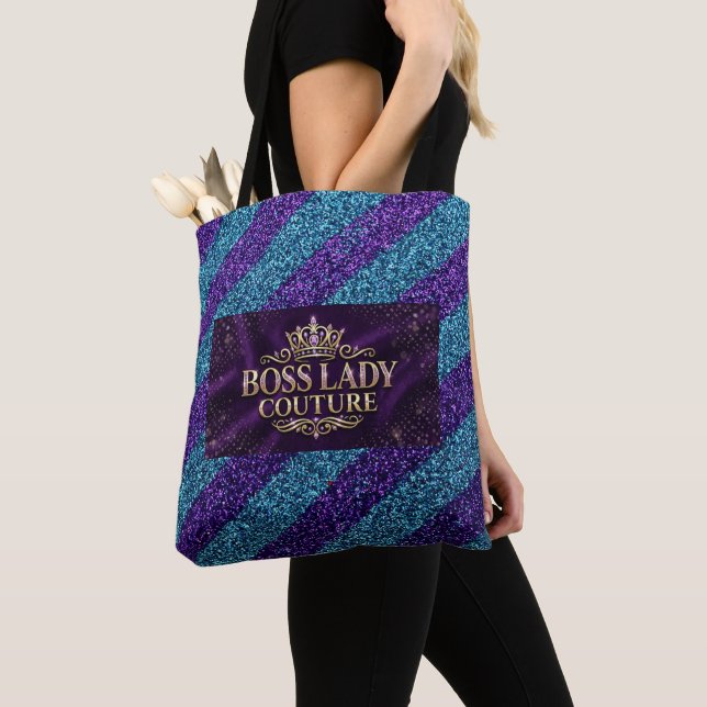 Sac fourre-tout Boss Lady Couture tout-imprimé (De près)