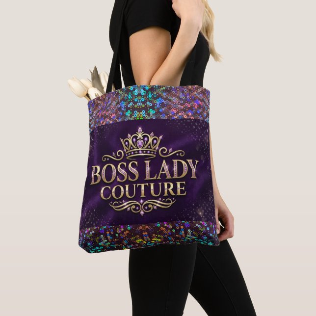 Sac fourre-tout Boss Lady Couture tout-imprimé (De près)
