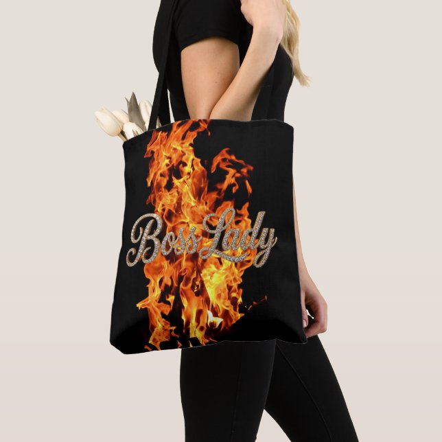 Sac fourre-tout Boss Lady tout-imprimé (De près)