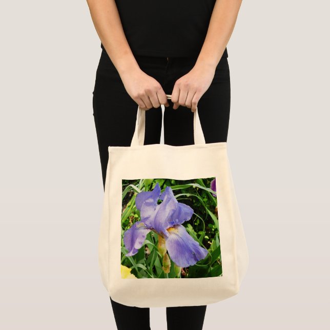 Sac fourre-tout botanique d'Iris pourpre (Devant (produit))