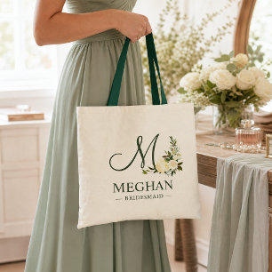 Sac fourre-tout botanique floral de demoiselle d'h