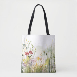 Sac fourre-tout botanique rouge vintage pour charm