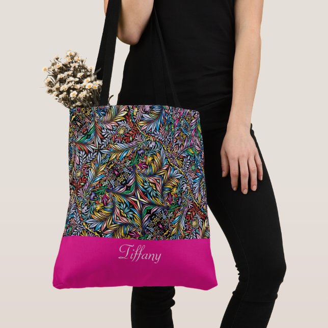 Sac fourre-tout botanique vibre (De près)