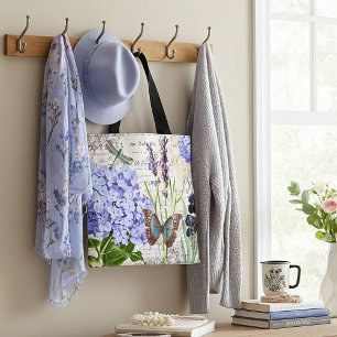 Sac fourre-tout botanique vintage