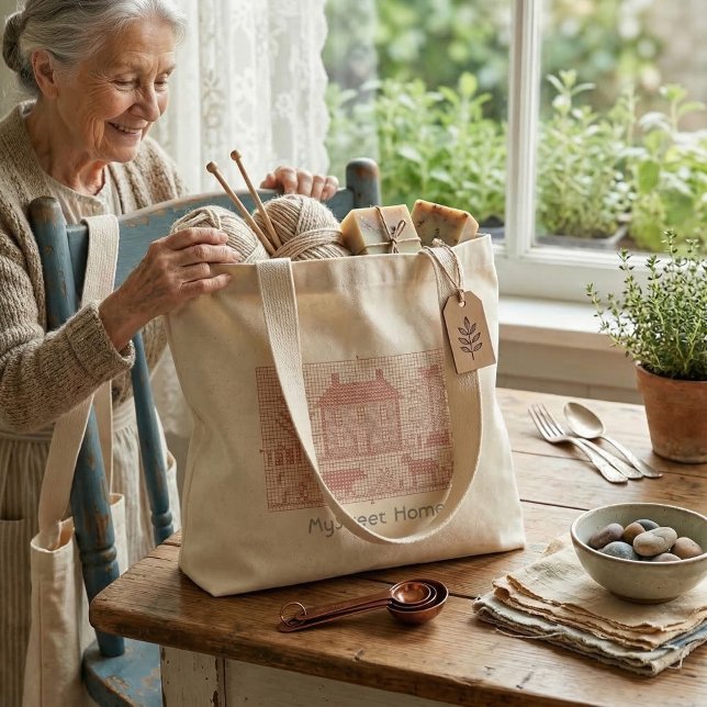 Sac fourre-tout brodé à la main (Créateur téléchargé)