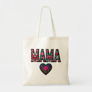 Sac fourre-tout brodé Floral MAMA