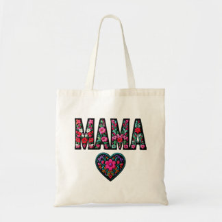 Sac fourre-tout brodé Floral MAMA