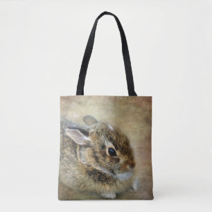 Sac fourre-tout brouillé à lapin