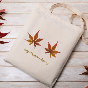 Sac fourre-tout Brown de feuilles d'automne