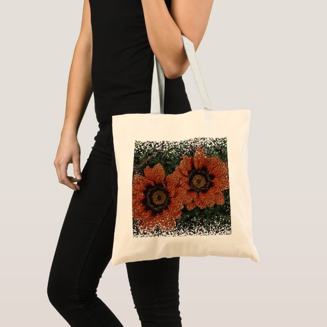 Sac fourre-tout Budget Orange Daisy Balls (Devant (produit))