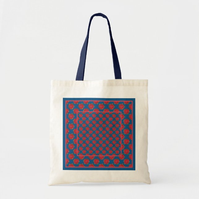 Sac fourre-tout budgétaire chic : Roses rouges sur (Devant)