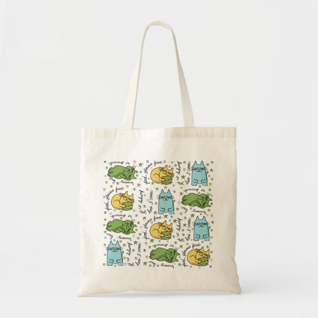 Sac fourre-tout budgétaire "Kitty, Kitty" (Devant)