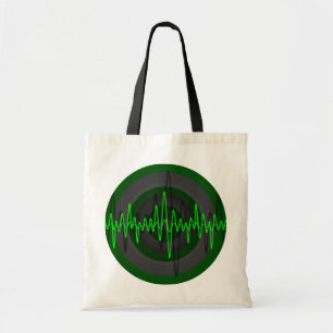 Sac fourre-tout budgétaire Sound Green Dark Round
