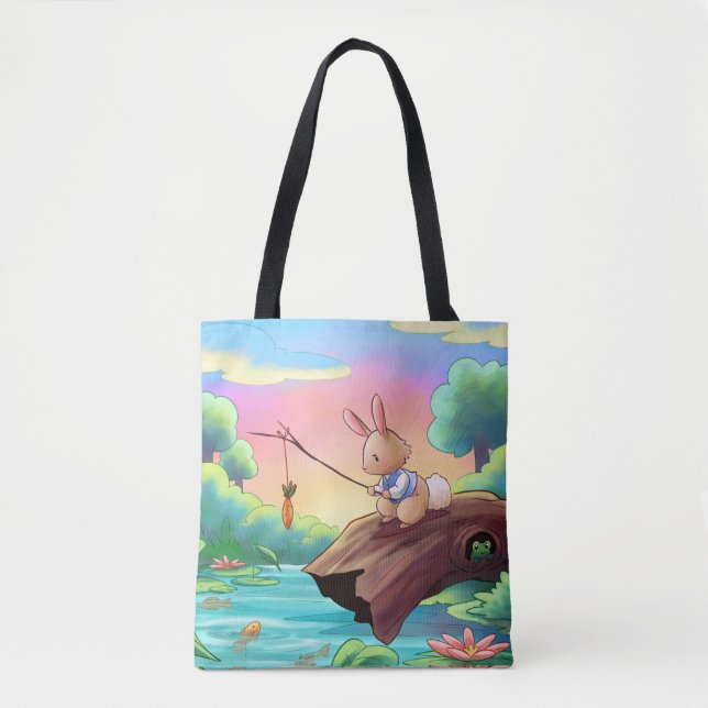 Sac fourre-tout Bunny de livre (Devant)