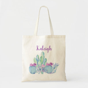 Sac fourre-tout cactus succulent personnalisé
