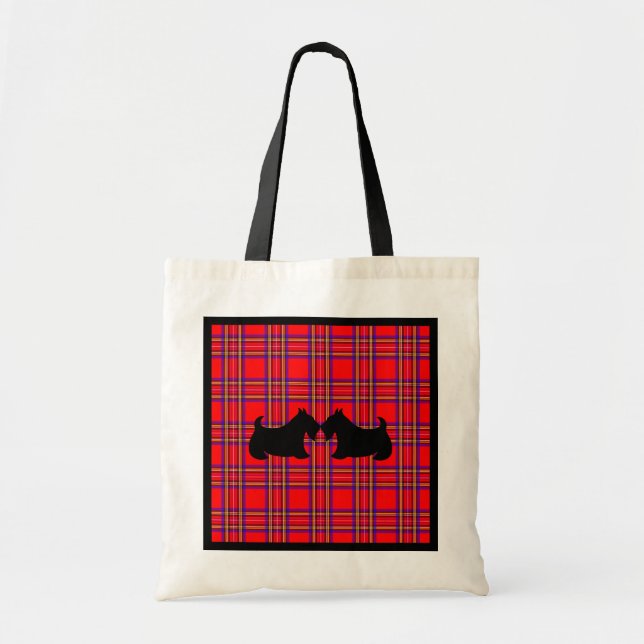 Sac fourre-tout cadeau avec des Scottish Terriers  (Devant)