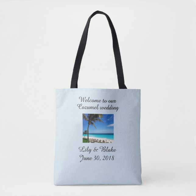 Sac fourre-tout cadeau de mariage de destination (Devant)
