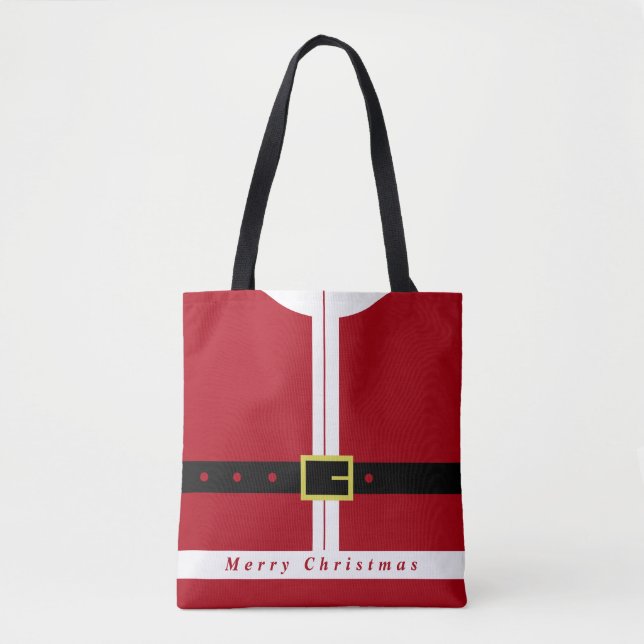 Sac fourre-tout cadeau de Noël Funny Santa Claus D (Devant)
