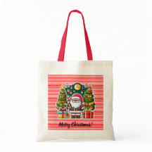 Sac fourre-tout cadeau Noël Père Noël