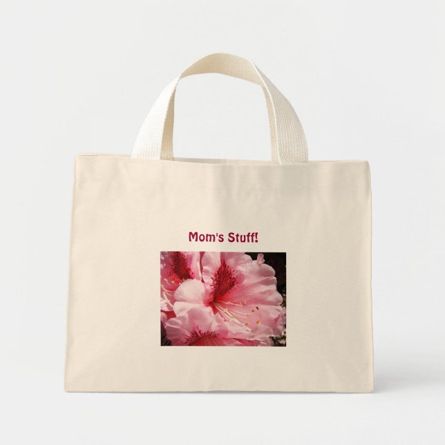 Sac fourre-tout cadeaux de maman Fleurs roses de R (Devant)
