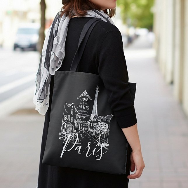 Sac fourre-tout Cafe Paris (Créateur téléchargé)