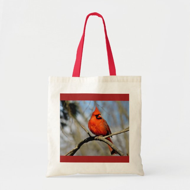 Sac fourre-tout cardinal rouge (à ressort) (Devant)