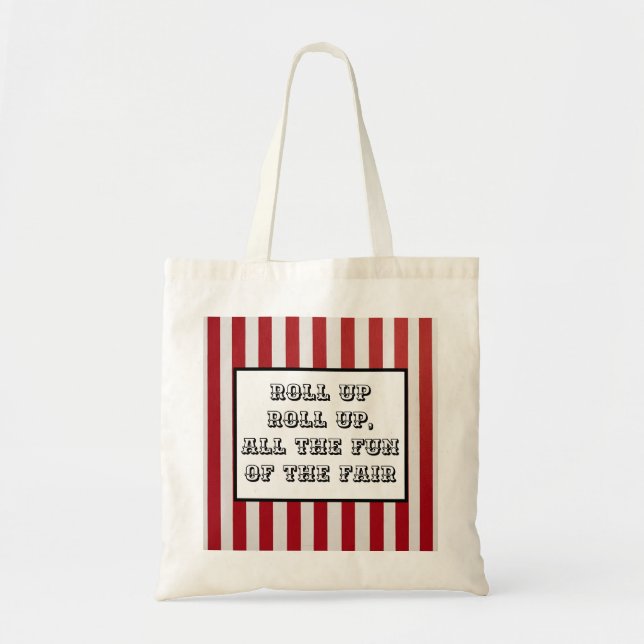 Sac fourre-tout Carnival Stripe - Fun Fair Inspiré (Devant)