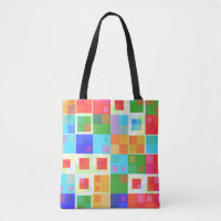 sac fourre-tout carré abstrait
