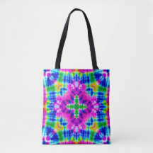 Sac fourre-tout carré Tie Dye