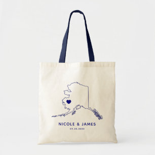 Sac Fourre-tout, carte d'accueil de mariage de