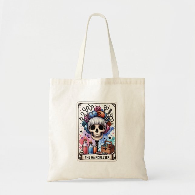 Sac fourre-tout carte de tarot coiffeuse (Devant)