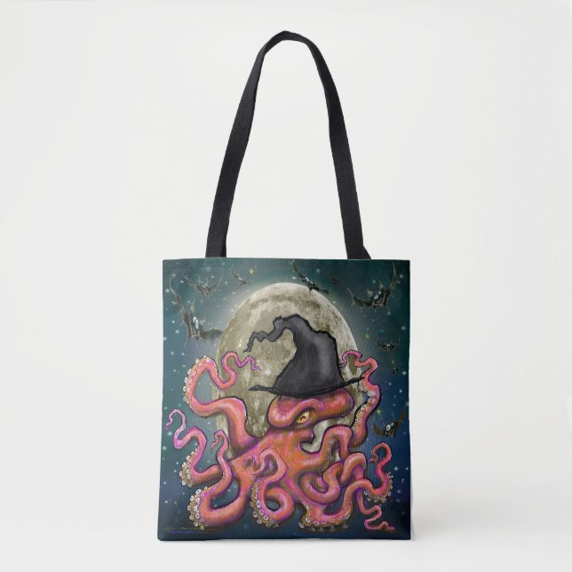 Sac fourre-tout Casquette Octopus Witch (Devant)