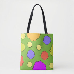 Sac fourre-tout Cercles Rétro Funky Géométriques C
