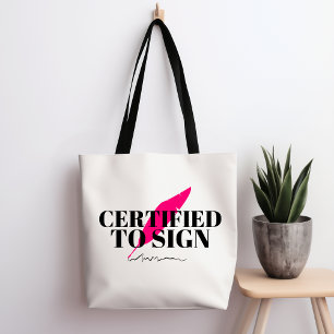 Sac fourre-tout Certifié Pour Signer
