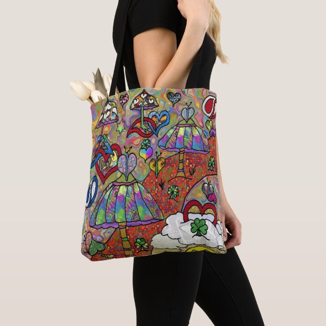 Sac fourre-tout champignon magique psychédélique r (De près)