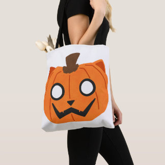 Sac fourre-tout chat citrouille Jack-O-Lantern Hal