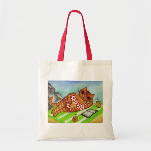 Sac fourre-tout chat de plage (Devant)
