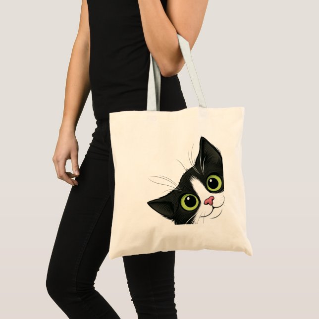 Sac fourre-tout chat drôle (Devant (produit))